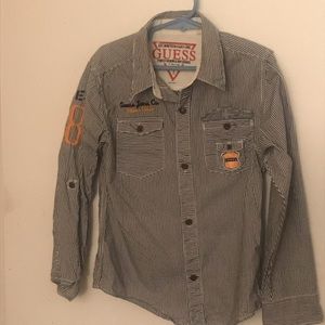 GUESS youth boys size 7 l/s shirt